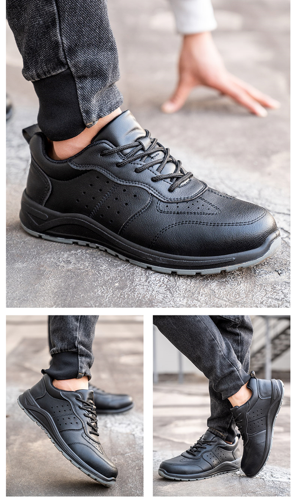 Suede Leather Upper Oil & Acid Resistant Light Weight Industrial Sport Safety Work Boots