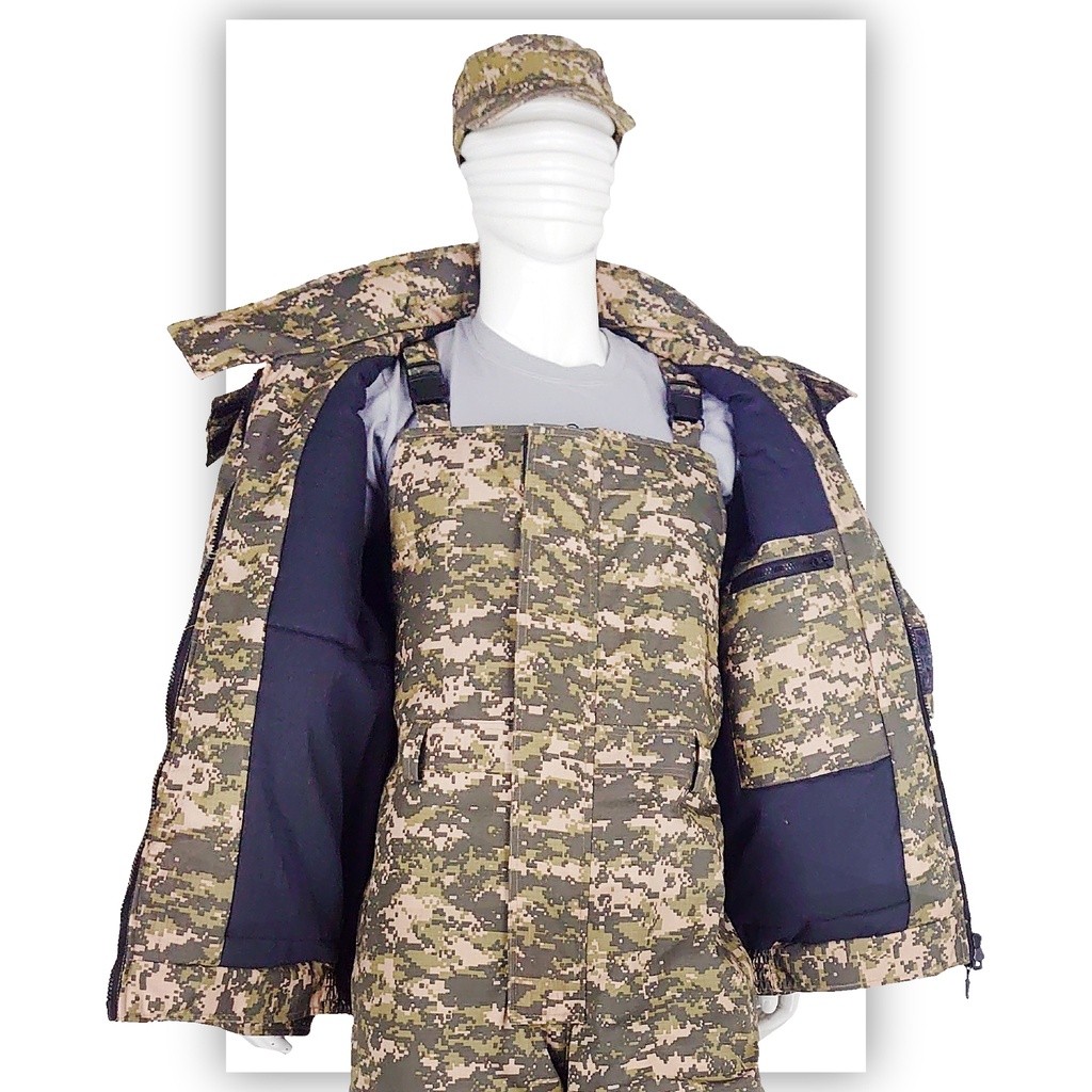 Комбинированный камуфляжный утепленный костюм Stealth Hunter (куртка и полукомбинезон)