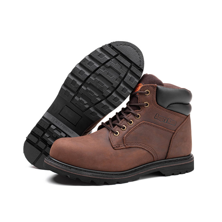 Crazy Horse Leather Safety Boots