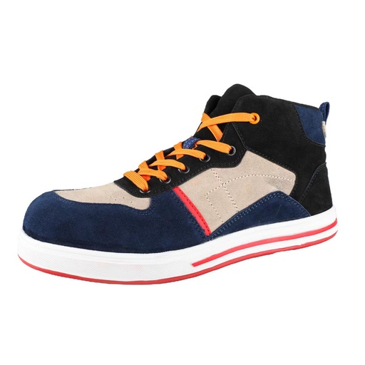 [SHO-SM2202] TPU Sole Suede Leather Lightweight Non-Slip Steel Toe Prevent Puncture Men Sport Type Work Shoes Safety