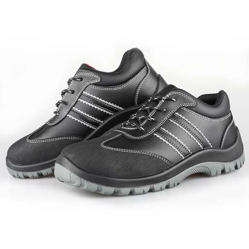 [SHO-SM2155] Extra Wide Leather Safety Shoes Oil Resistant Industry S3 Work Boots Classic Work Shoes